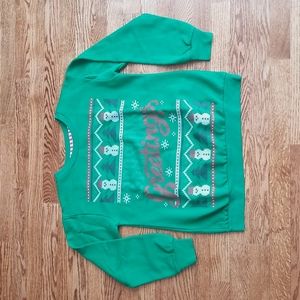 (M) Happy Holidays Seasons Greetings Holiday Graphic Sweatshirt Loungewear Cozy